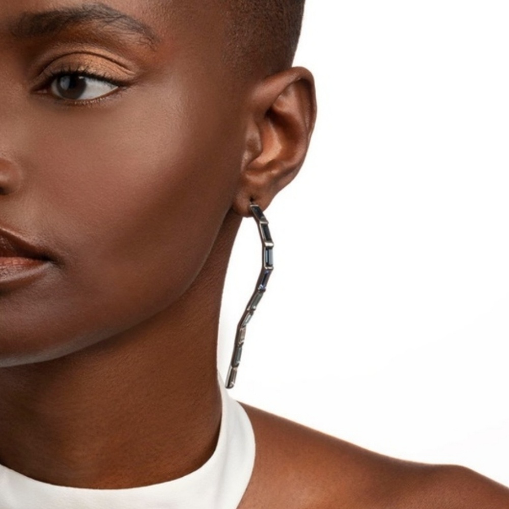 Alexis Bittar Silver Blue Earrings
